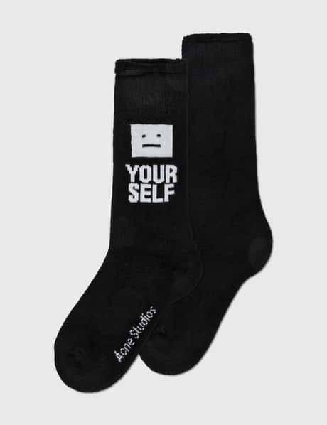 Acne Studios Zanye Face Yourself Sock