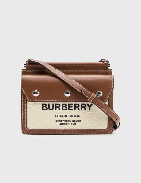 Burberry Mini Horseferry Print Title Bag with Pocket Detail