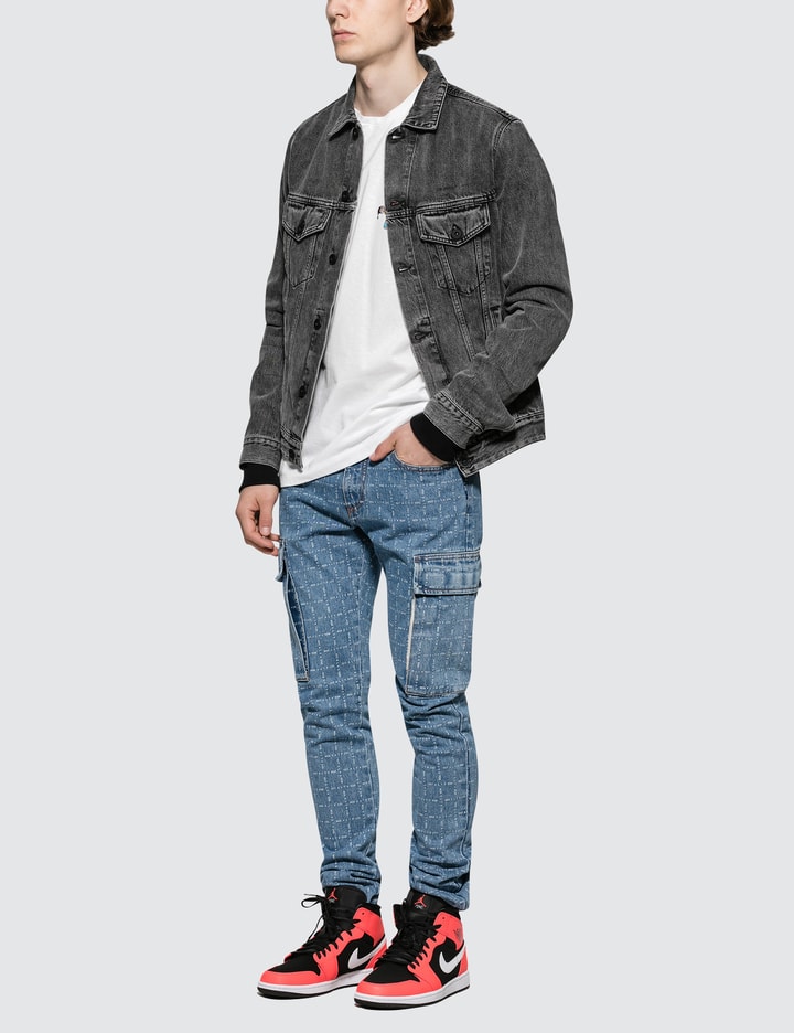 Slim Denim Jacket with Fleece Placeholder Image