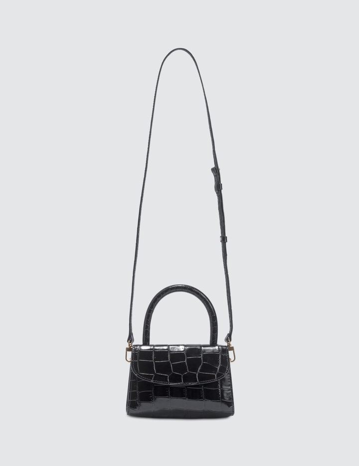 Mini Black Croco Embossed Leather Bag Placeholder Image
