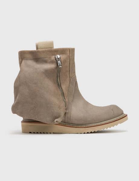 Rick Owens RICK OWENS ZIP WITH POCKET EXTRA LIGHT SUEDE BOOT (NO BOX)