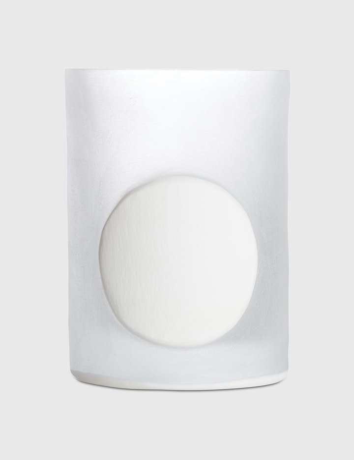 Carved Stem White Vase (Set of Two) Placeholder Image