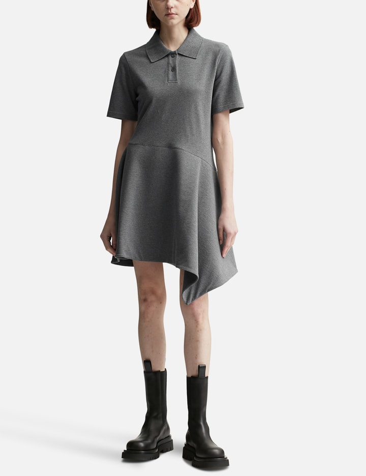 Short Sleeve Asymmetric Polo Dress Placeholder Image