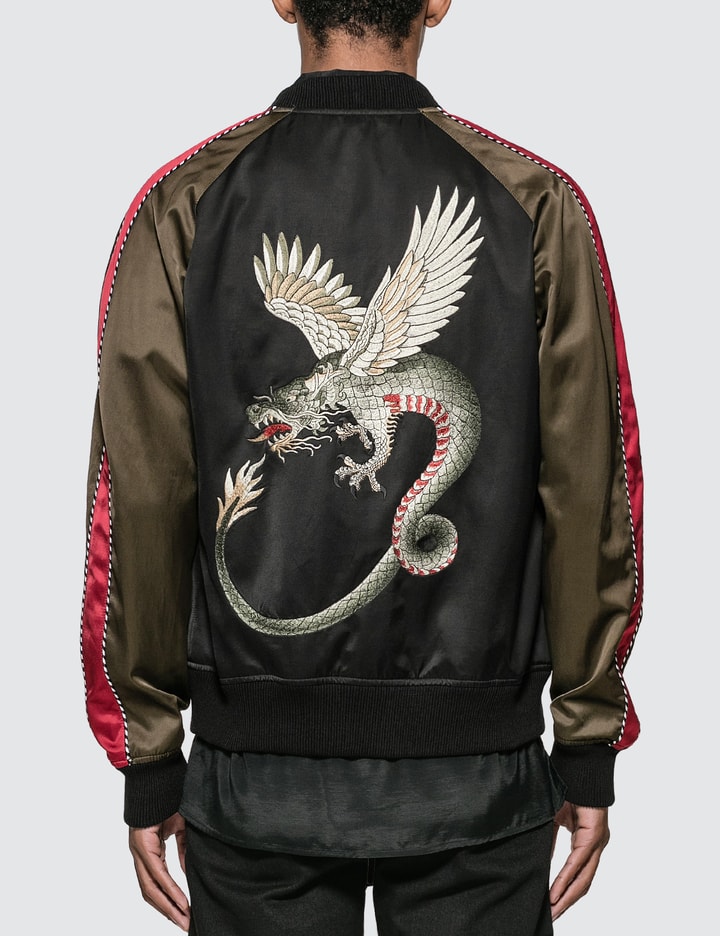 Dragon Embroidery Bomber Jacket Placeholder Image