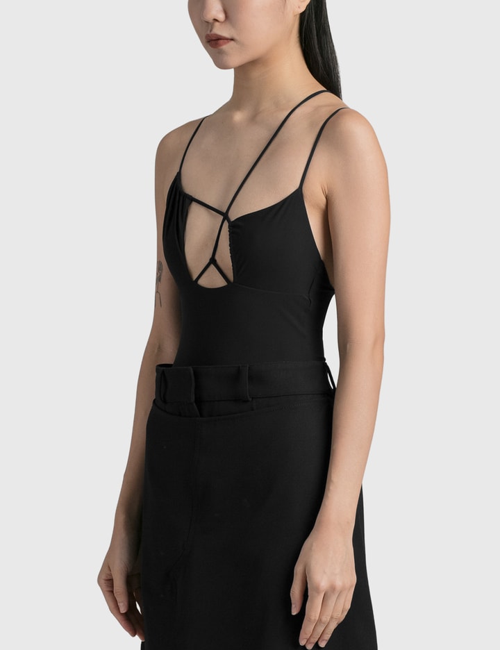 Asymmetric Draped Bra Swimsuit Placeholder Image
