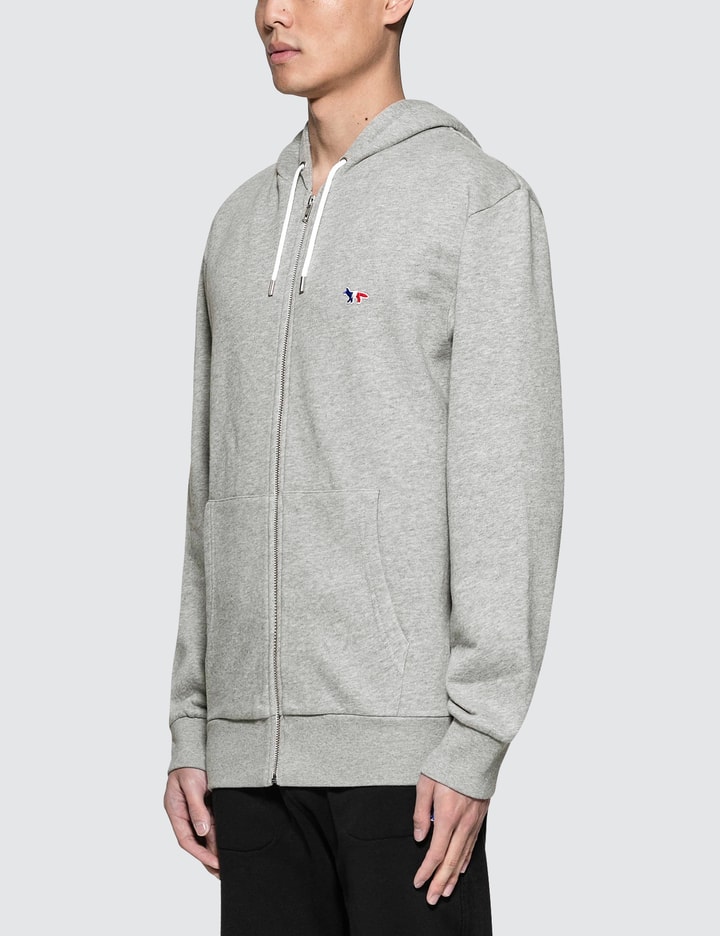 Tricolor Fox Patch Zip Hoodie Placeholder Image