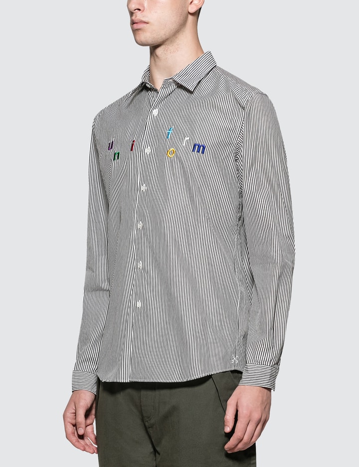 Color Embroidery Regular Collar Shirt Placeholder Image