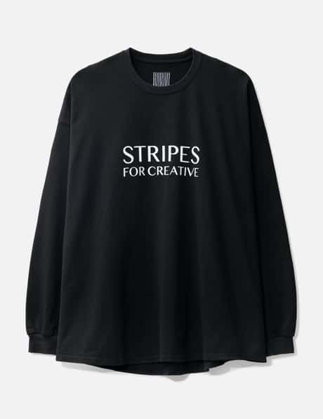 Stripes For Creative Super Big Round LS T-Shirt