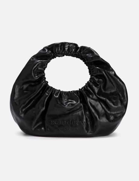 Alexander Wang Crescent Small Crackle Patent Leather Handle Bag