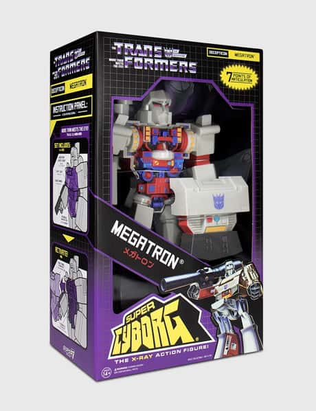 Super 7 Transformers Super Cyborg – Megatron (G1 Clear Chest)