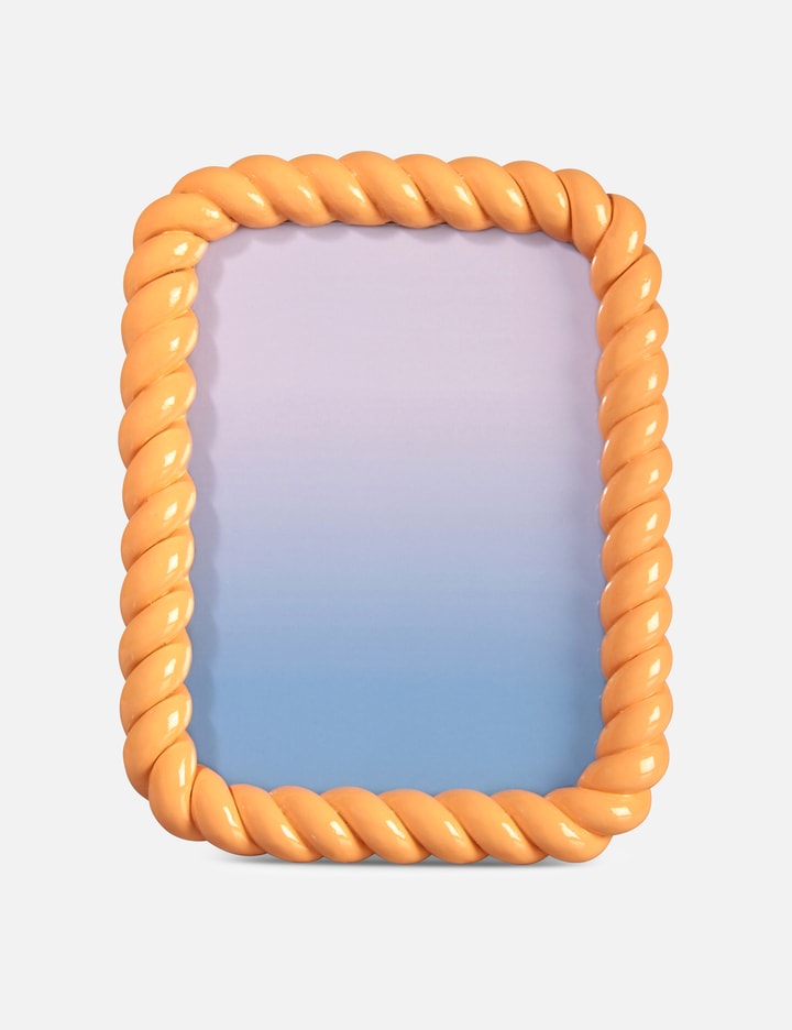 Photo Frame Braid Rectangle Peach Placeholder Image