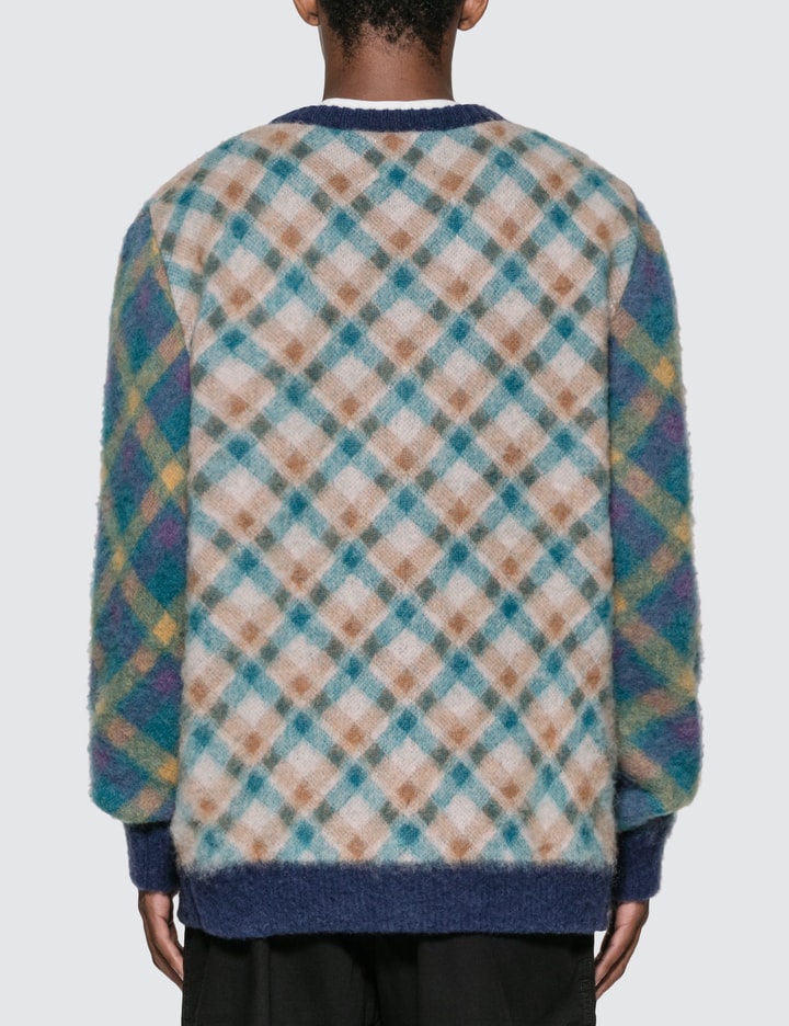 Double Plaid Mohair Cardigan Placeholder Image