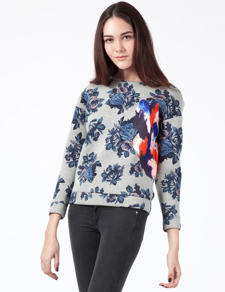 Grey Floral  Maglia Sweater Placeholder Image