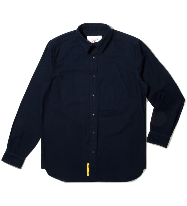 GARBSTORE - Navy Factory Shirt | HBX - HYPEBEAST 为您搜罗全球潮流时尚品牌