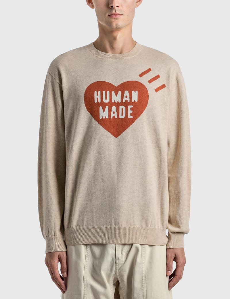 感謝価格】 HUMAN MADE Striped Heart Knit Sweater ecousarecycling.com