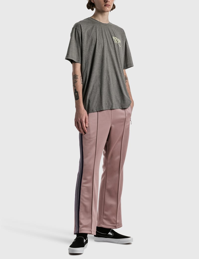 BOOT-CUT TRACK PANTS POLYESTER SMOOTH