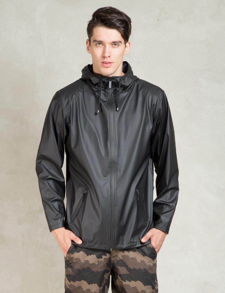 Rains - Black Breaker Jacket | HBX - HYPEBEAST 为您搜罗全球潮流时尚品牌