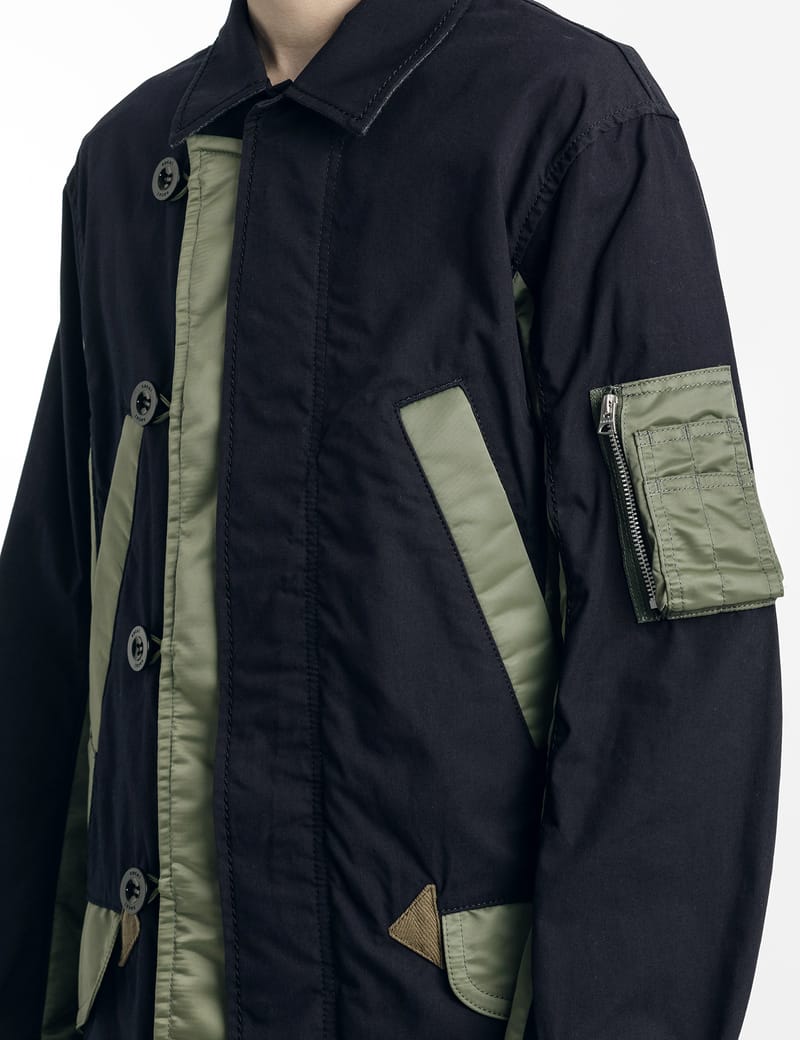 Sacai - Military Coat | HBX - HYPEBEAST 为您搜罗全球潮流时尚品牌
