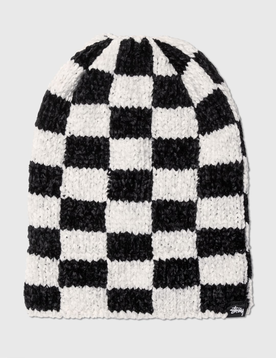 Stüssy - Crochet Checkered Beanie | HBX - HYPEBEAST 为您搜罗全球