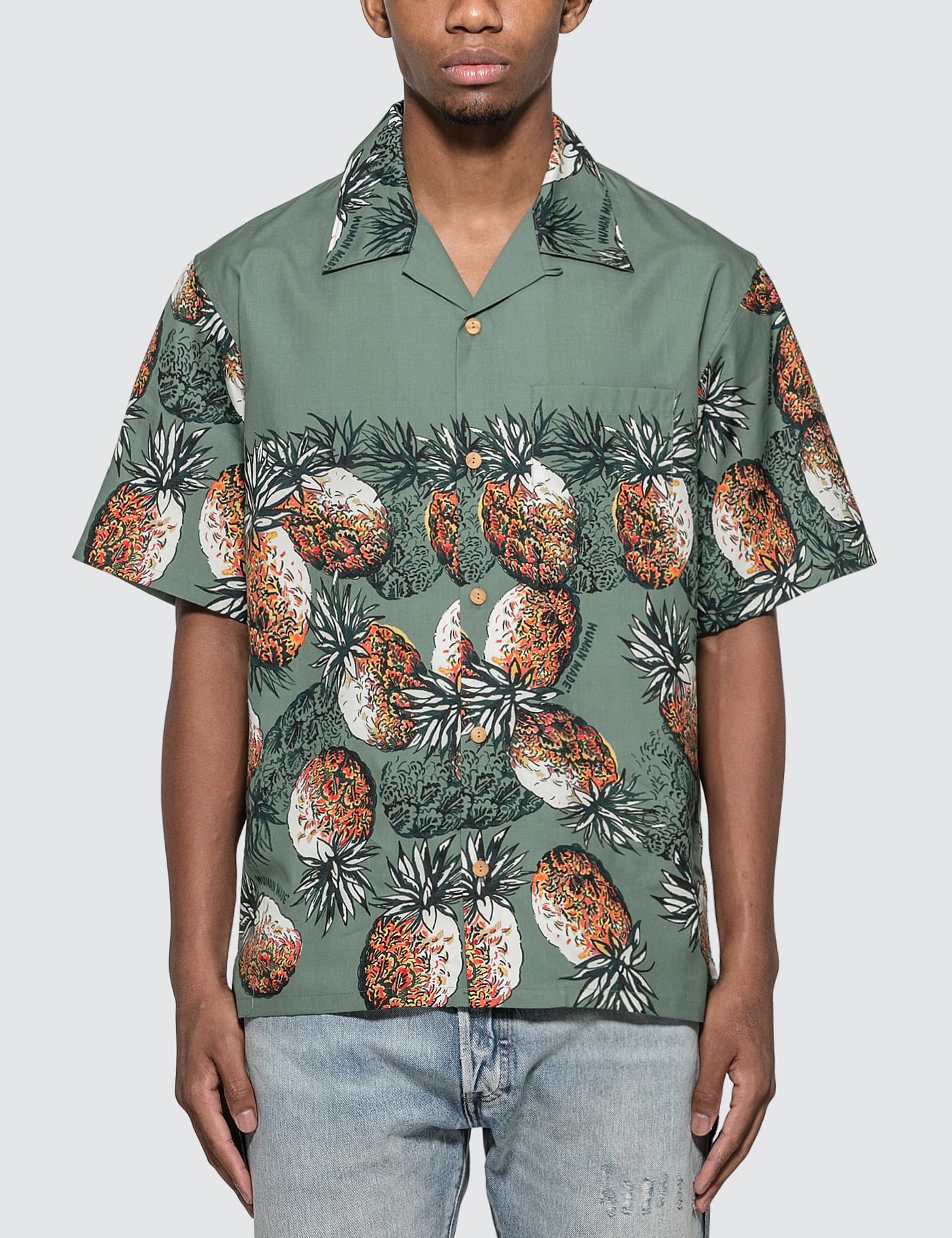 Human Made - Pineapple Aloha Shirt | HBX - HYPEBEAST 为您搜罗全球潮流时尚品牌