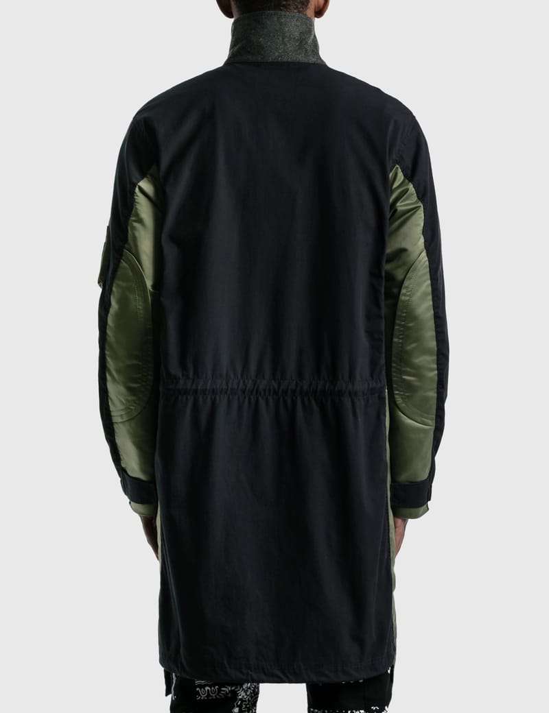 Sacai - Military Coat | HBX - HYPEBEAST 为您搜罗全球潮流时尚品牌