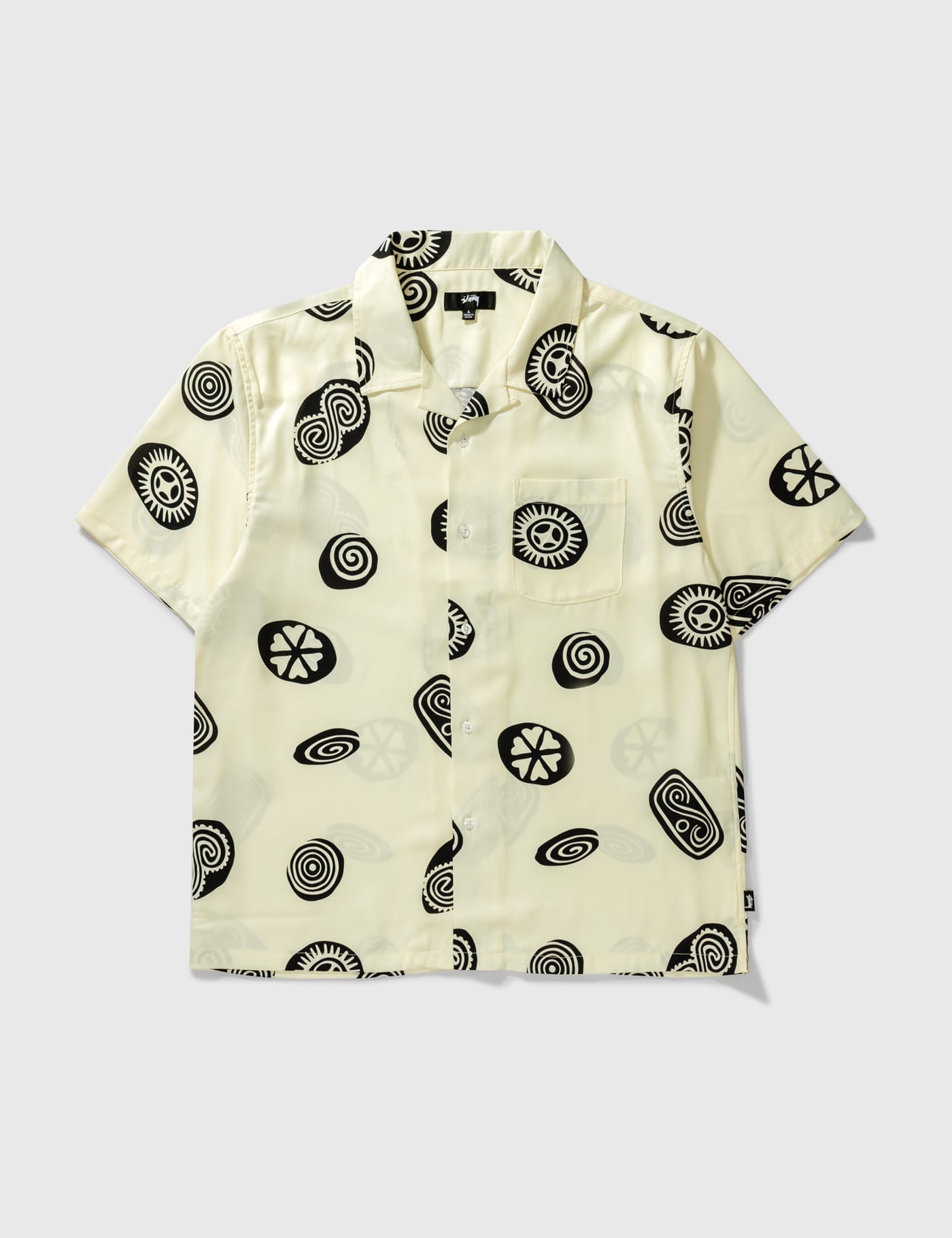 stussy  icon pattern shirt