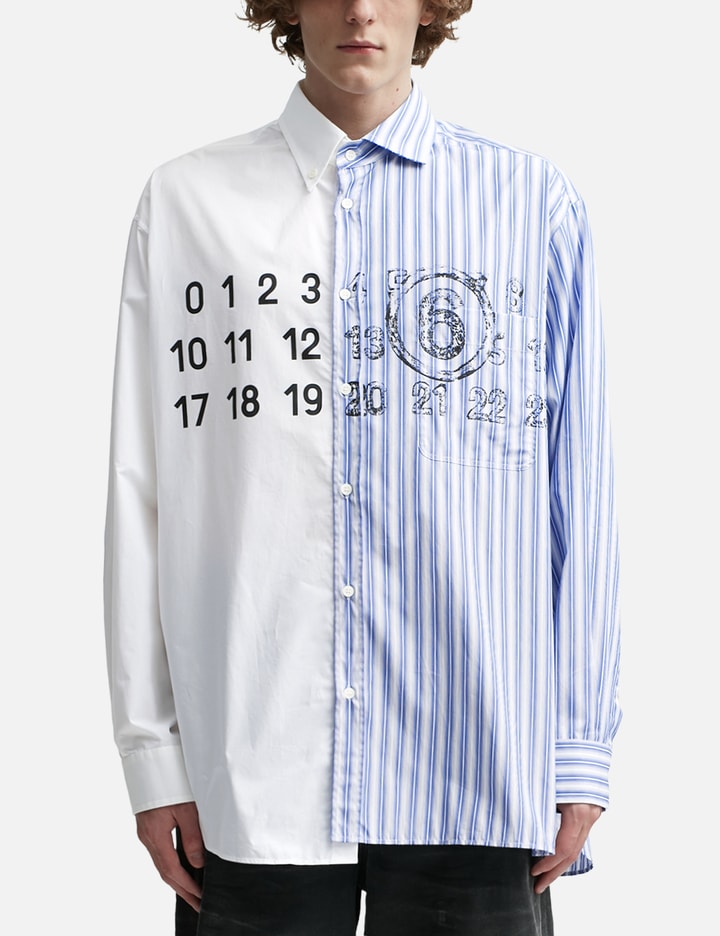 MM6 Maison Margiela - Spliced Number Shirt | HBX - HYPEBEAST 为您搜罗全球潮流时尚品牌